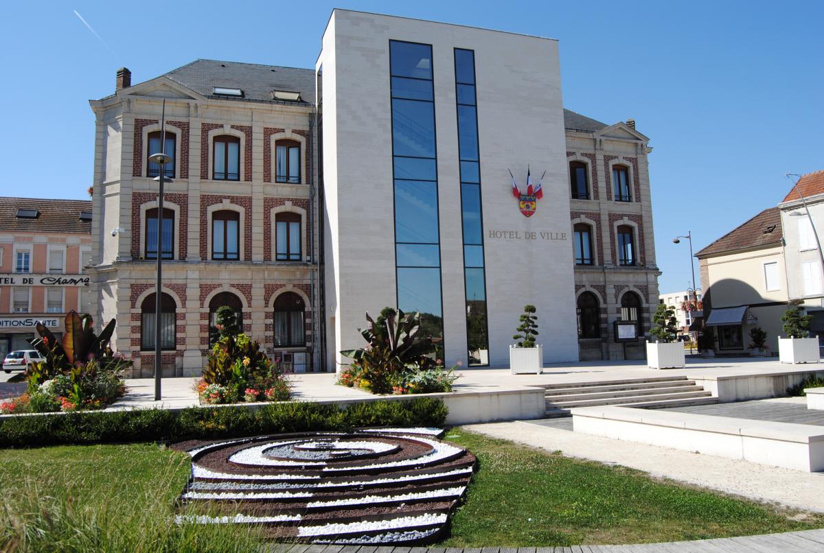 La mairie de Romilly-sur-Seine, une commune de la CCPRS